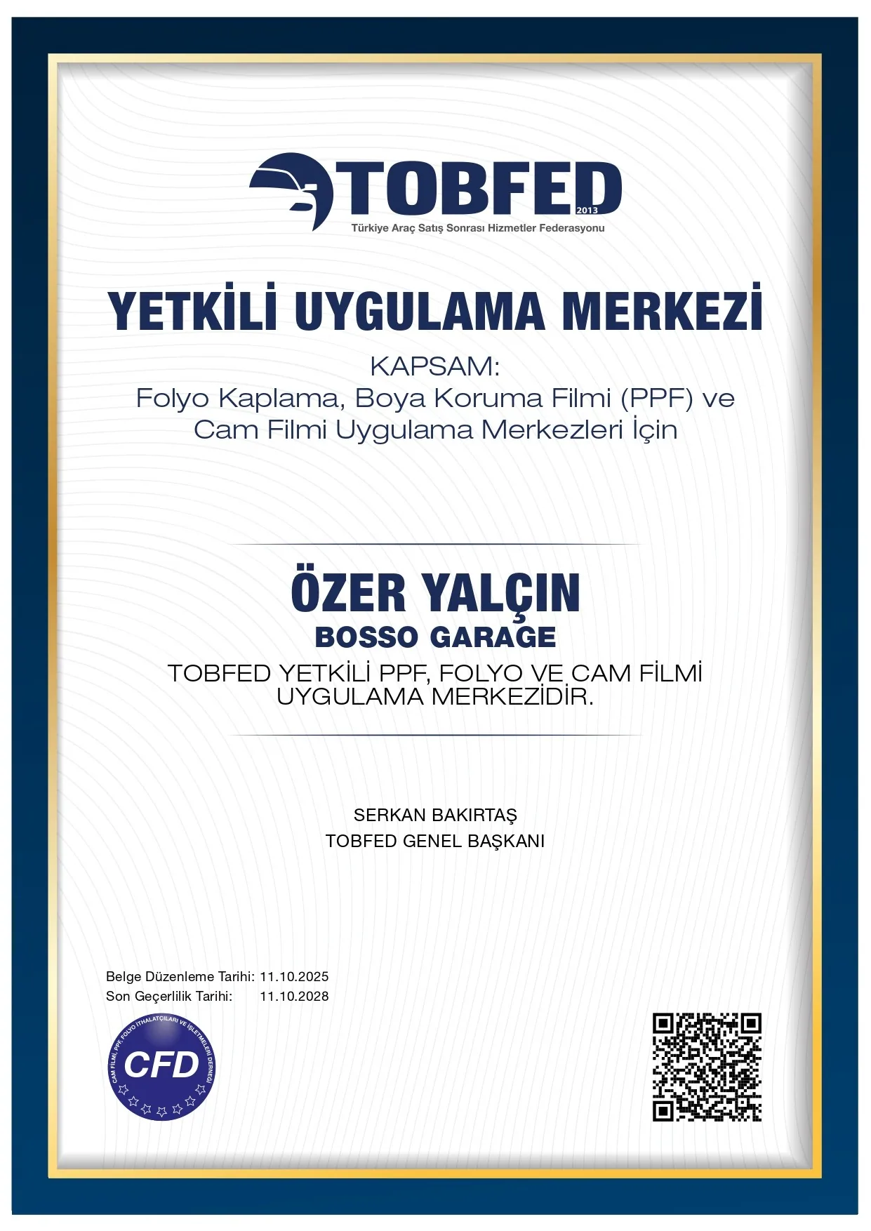 Tobfed Belgesi
