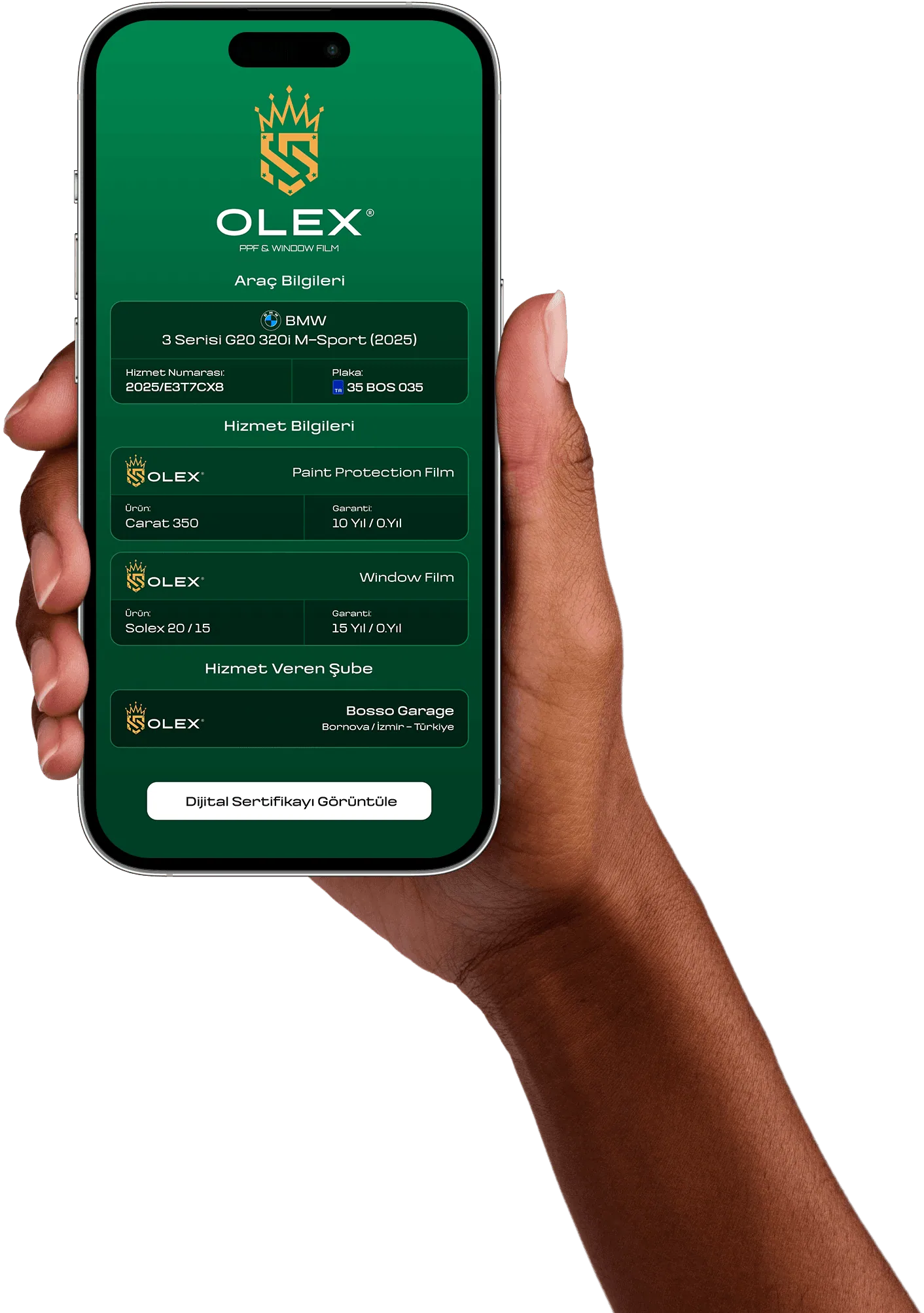Olex Films Warranty Mobile Screen