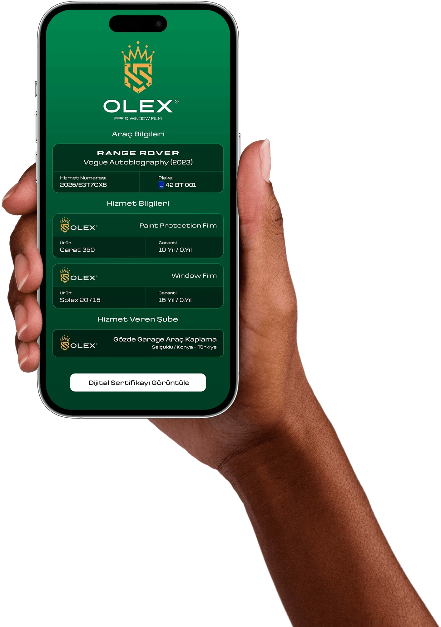 Olex Films Warranty Mobile Screen