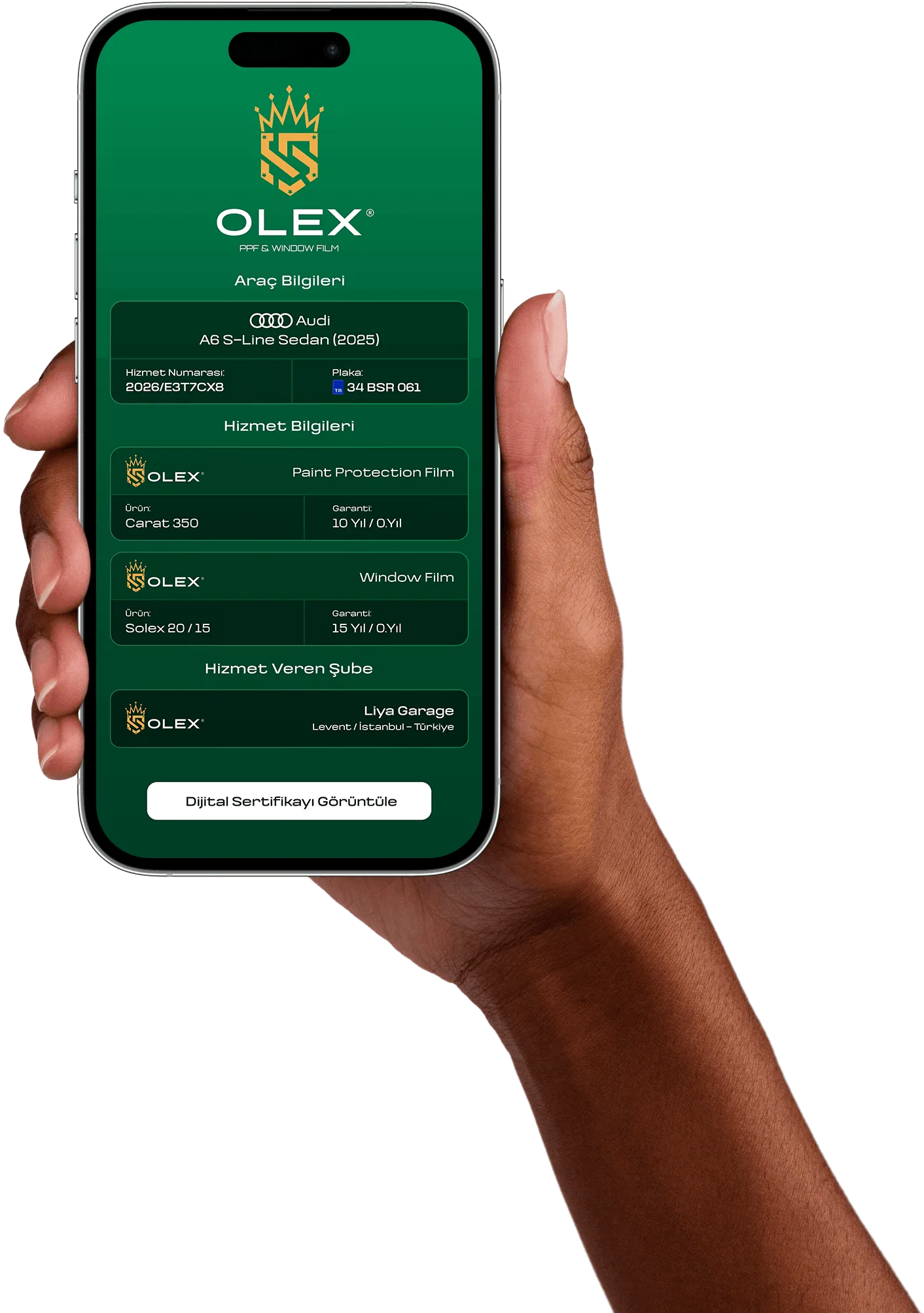 Olex Films Warranty Mobile Screen